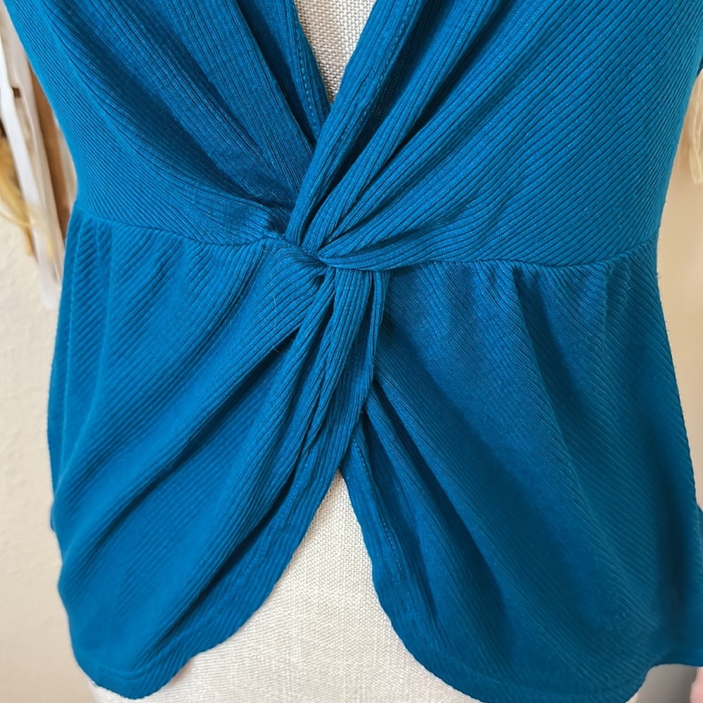 Turquoise Express Top / Adjustable Straps/ Size S… - image 3